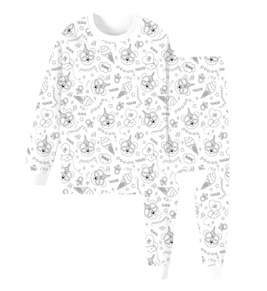 Nattpaletten - En färgläggningsbar barnpyjamas